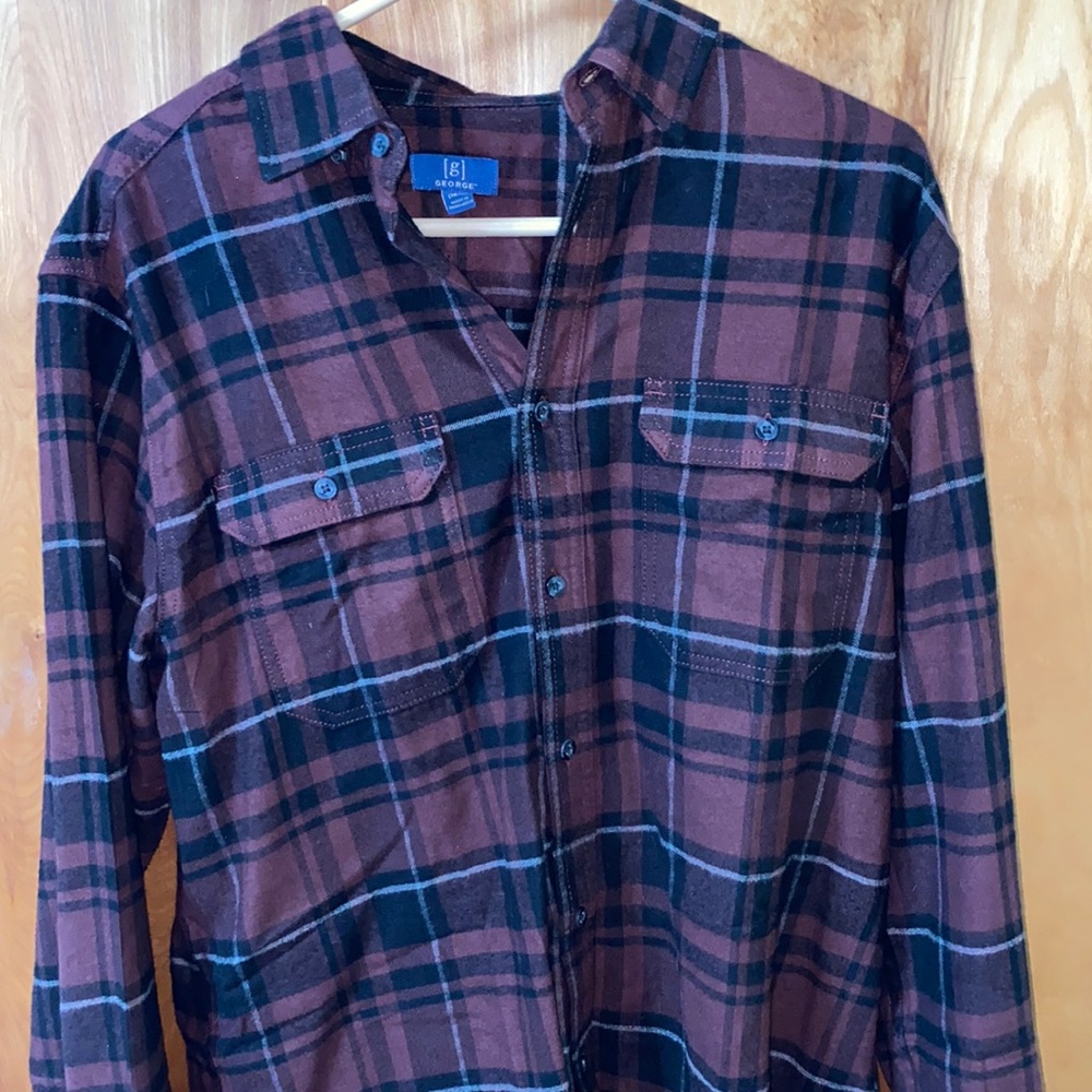 George Burgundy red shirt